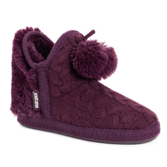 dark purple slippers